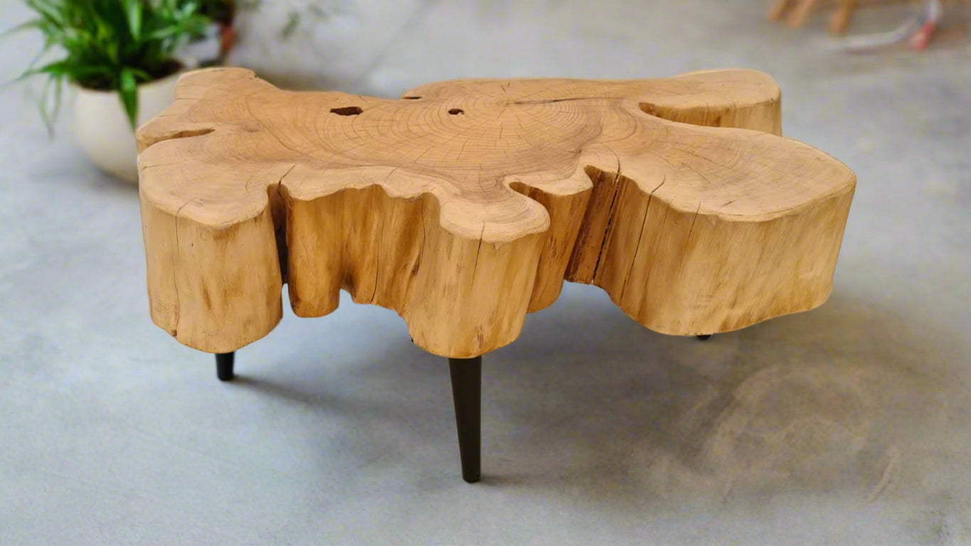 Half Moon Cypress End/Coffee table
