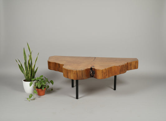 Half Moon Cedar End table