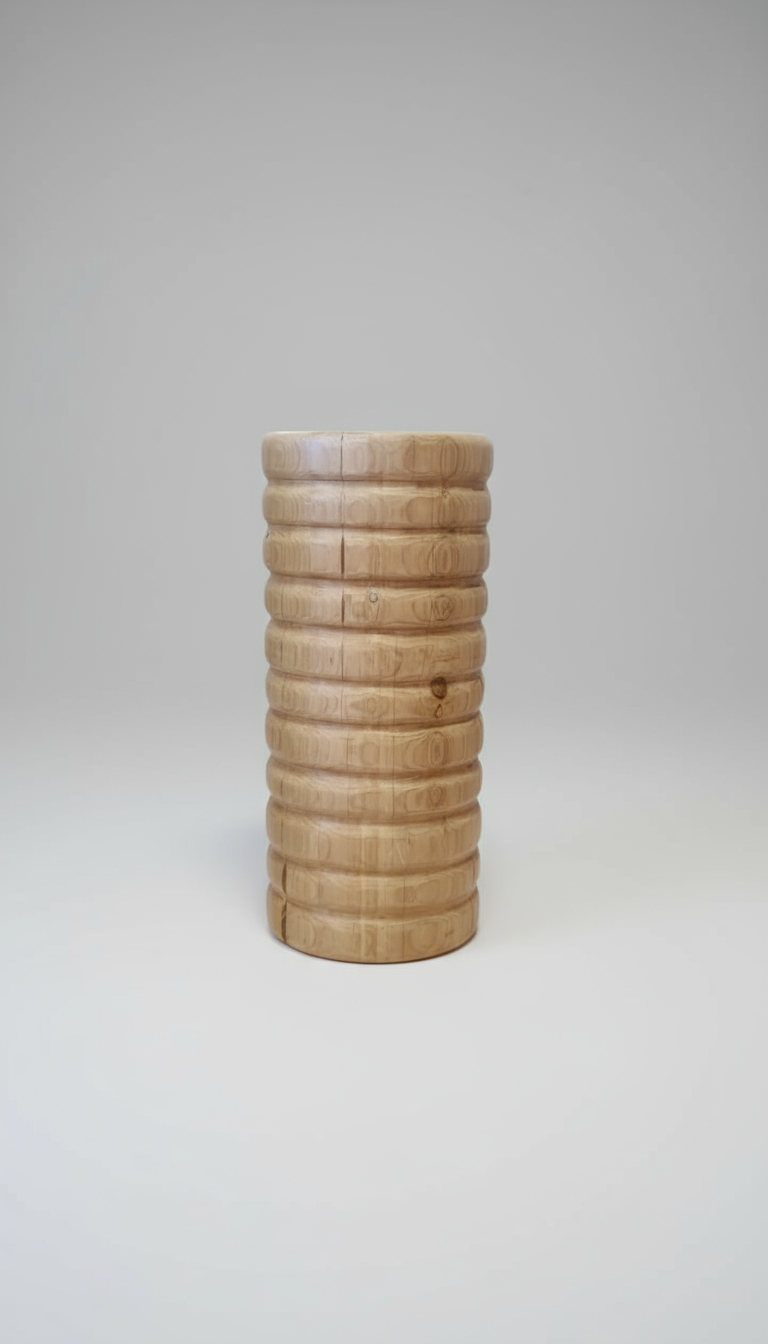 Turned Stump End Table/Plant Holder