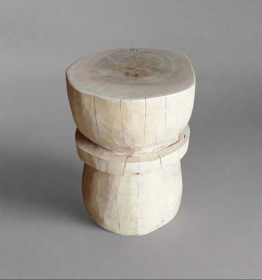 Crafted Drum Side Table