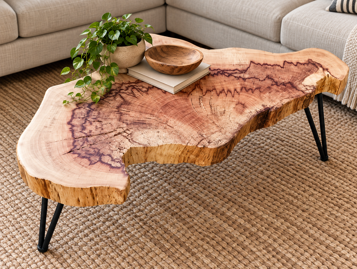 Unique African Hardwood Coffee table