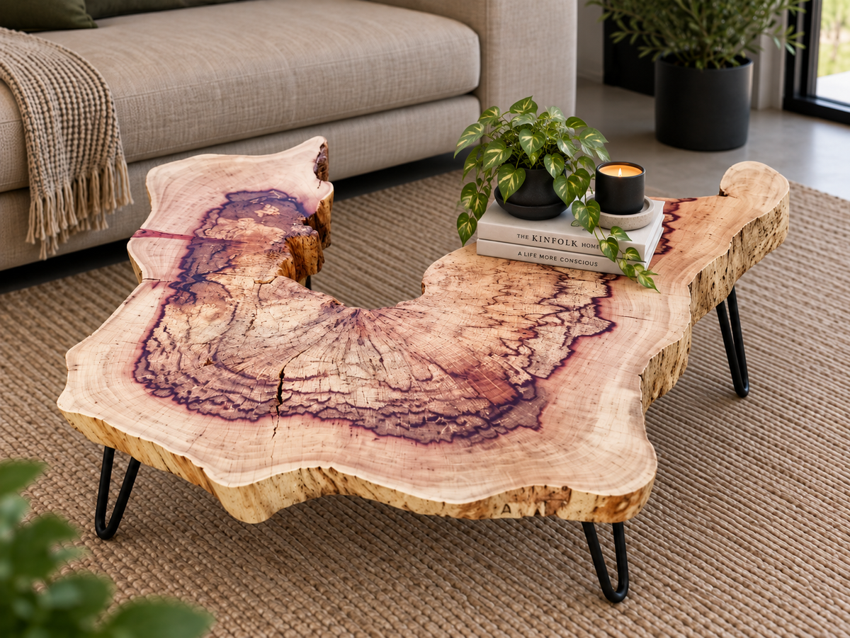 African Hardwood Heart Coffee table