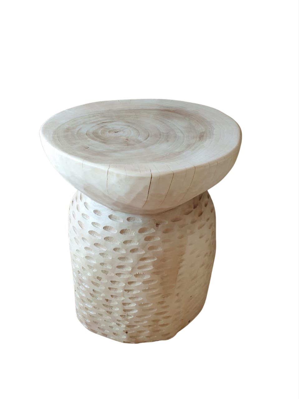 Crafted Wood Side Table