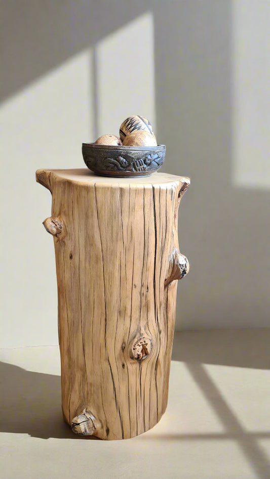 Tree Stump End Table