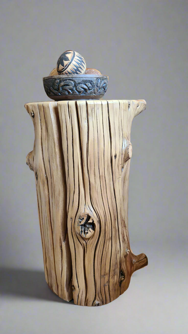 Tree Stump End Table