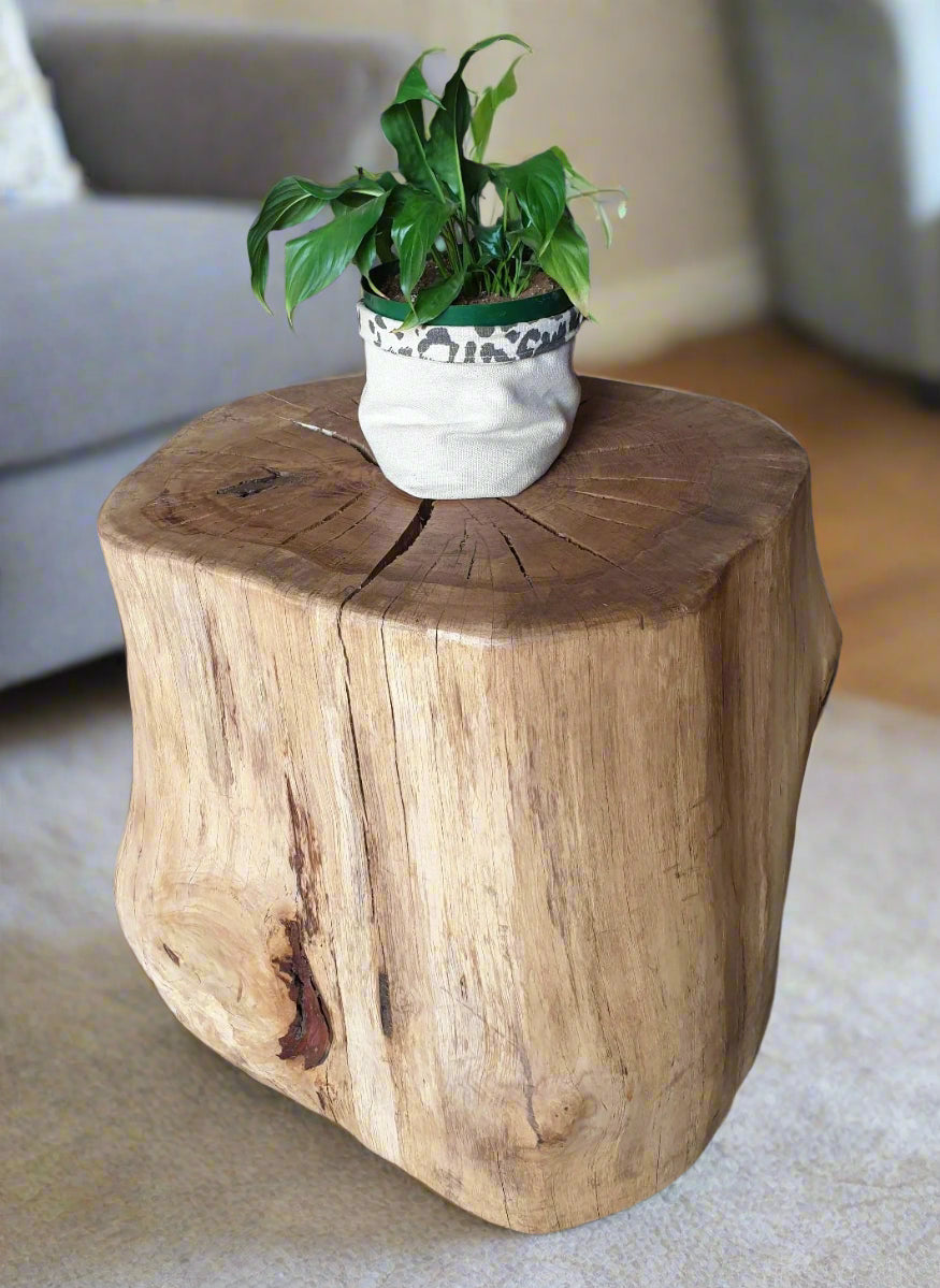 Oak Stump Coffee Table