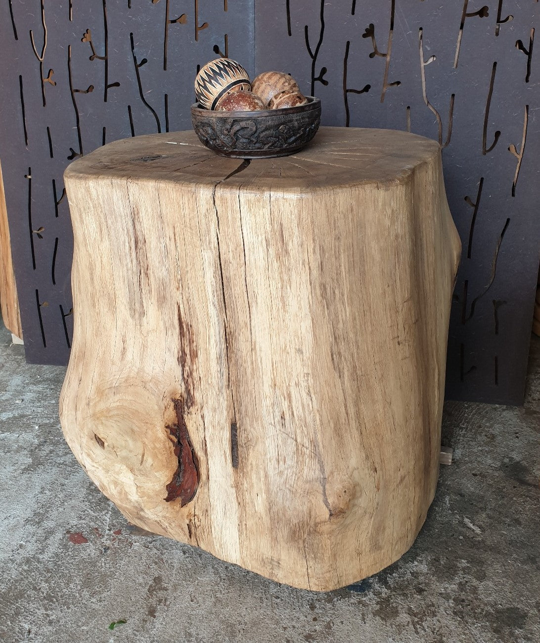 Oak Stump Coffee Table