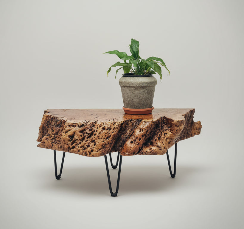 Small Half Moon Blackwood End table