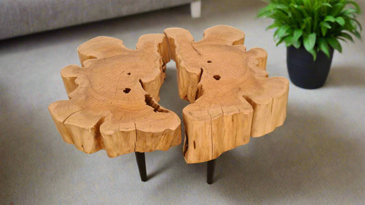Half Moon Cypress End/Coffee table