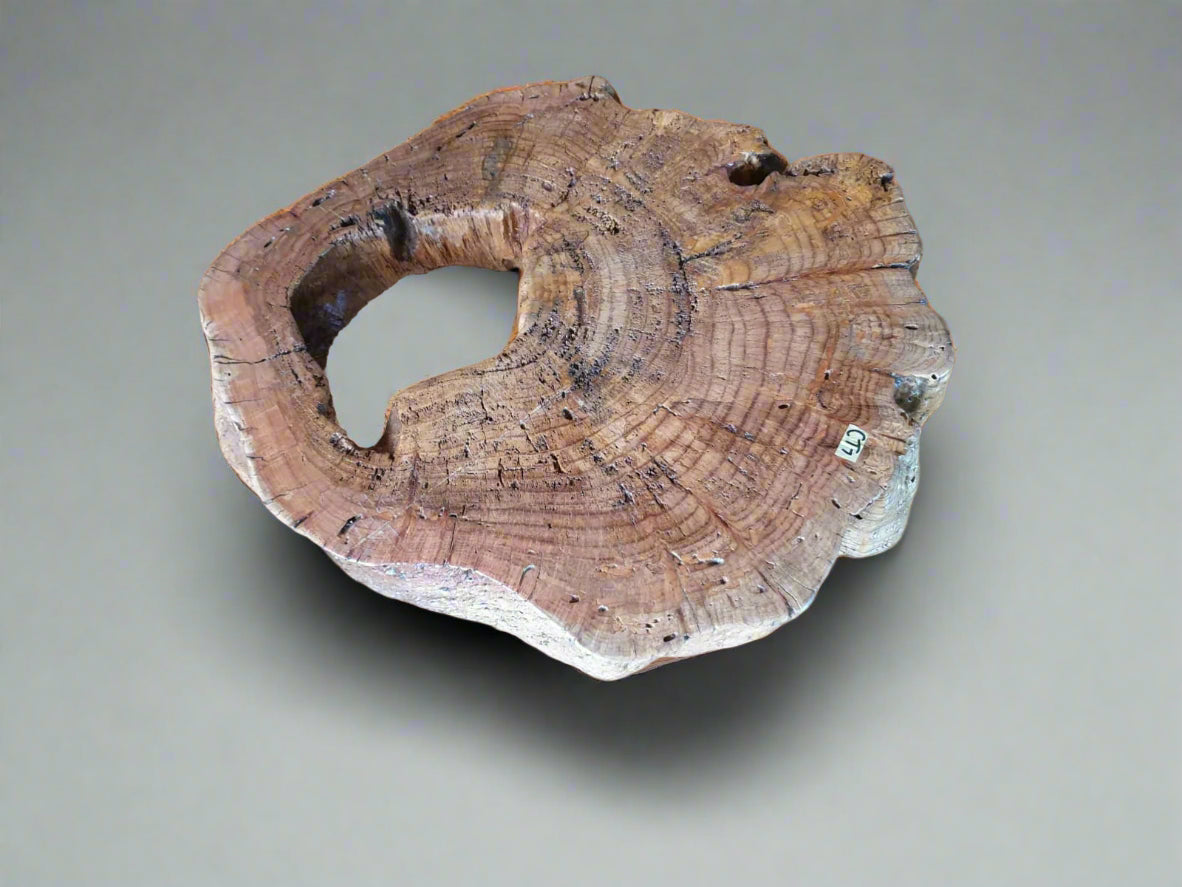 Crater Black wood coffee table