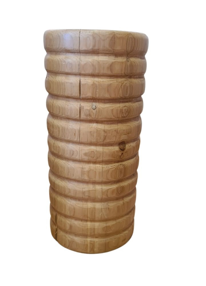 Turned Stump End Table/Plant Holder