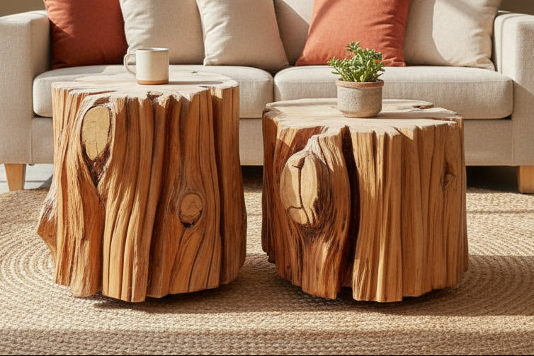 Set of Drift Cypress Coffee tables