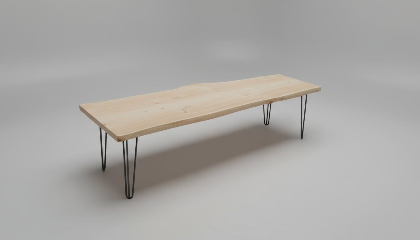 Live Edge Solid Wood Coffee Table