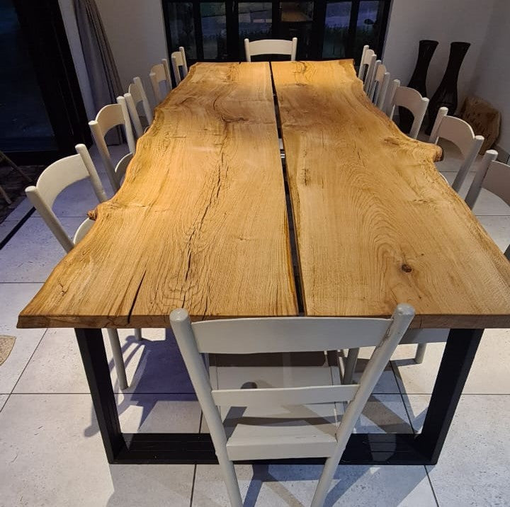 Solid Oak 12 seater Dining Table