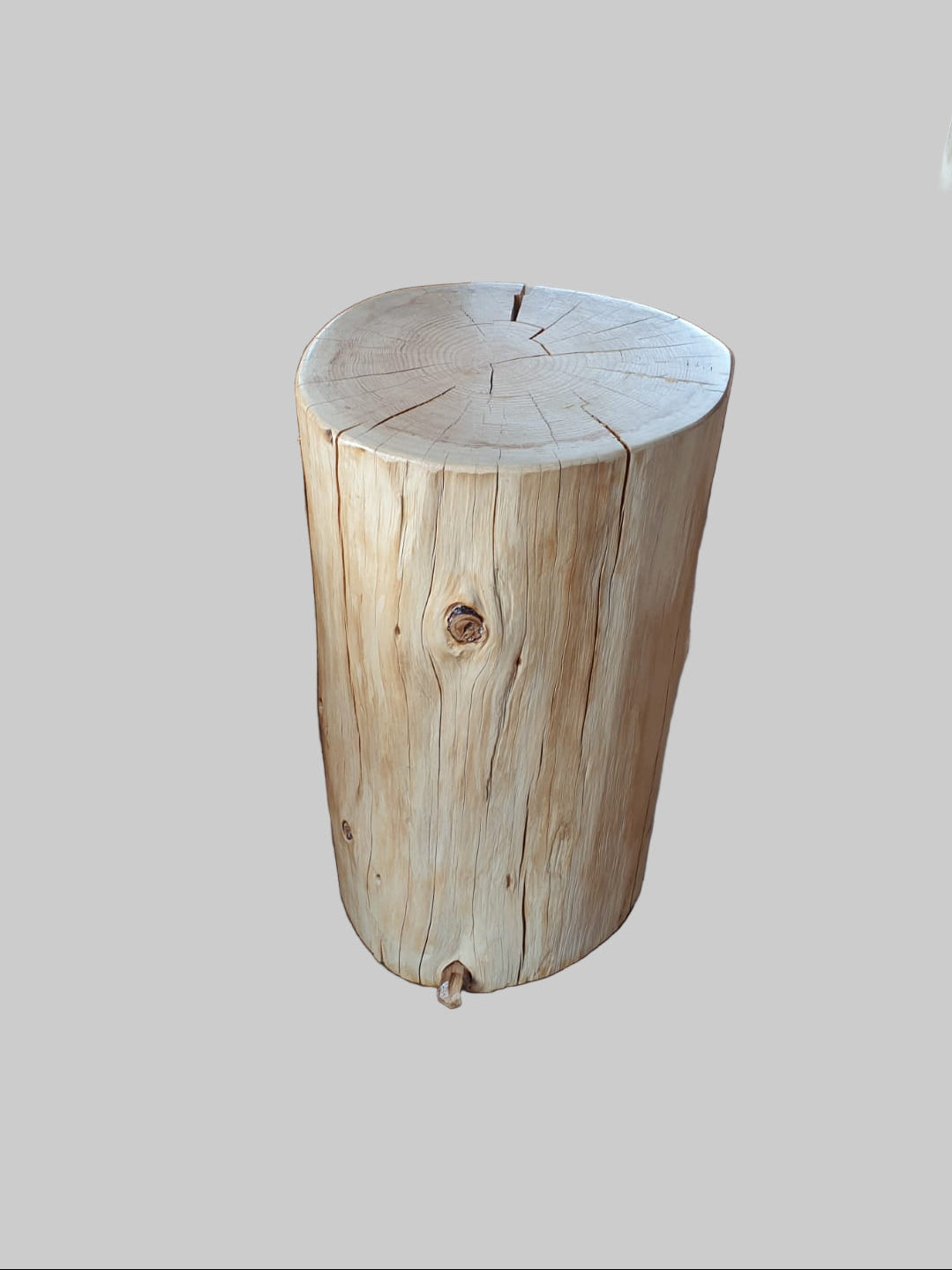 Cypress Medium Stump End Table