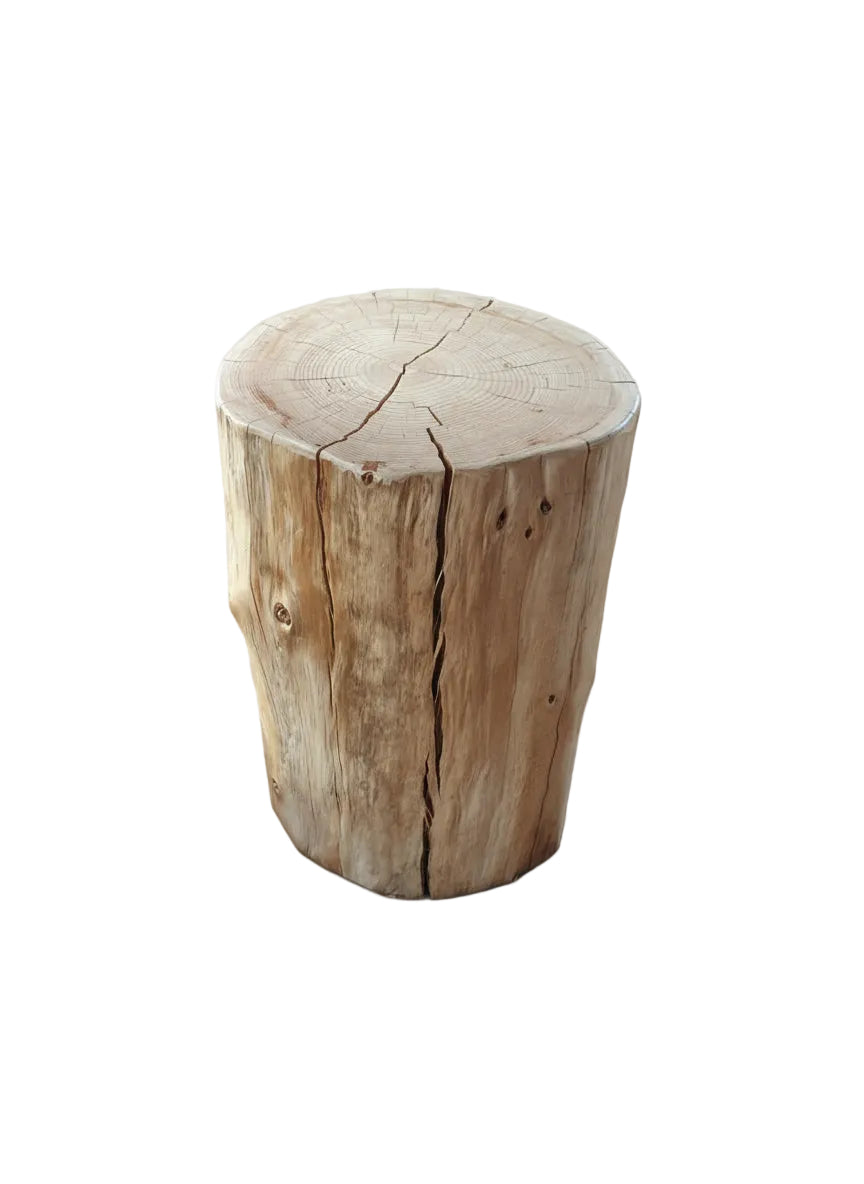Cypress Medium Stump End Table