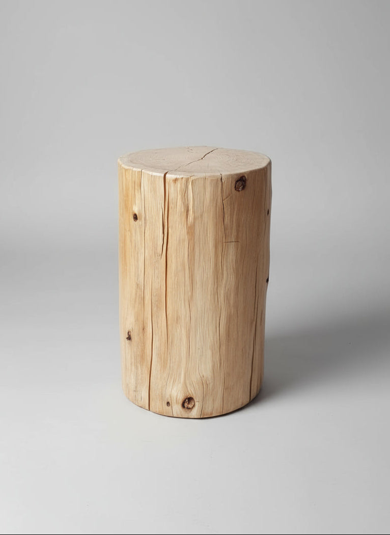 Cypress Medium Stump End Table