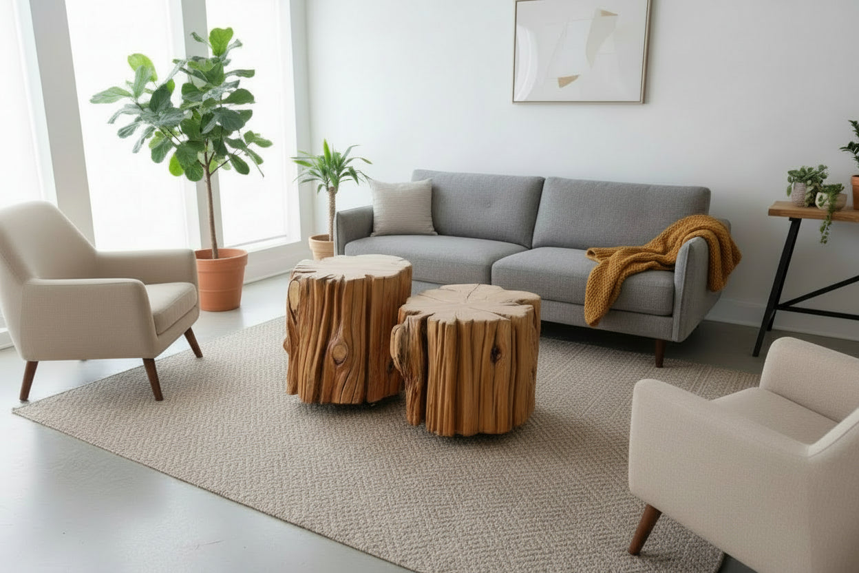 Set of Drift Cypress Coffee tables