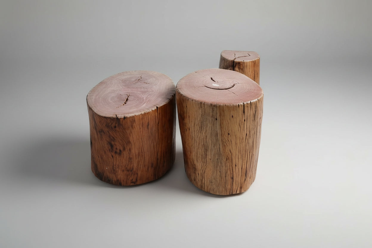 Set of Red Gum Coffee tables